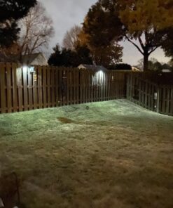 OTHWAY Solar Fence Post Lights Wall Mount Decorative Deck Lighting, Black, 4 Packs 33 811GC9PfevL