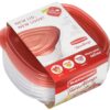 Rubbermaid TakeAlongs Sandwich Food Storage Containers, 2.9 Cup, Tint Chili, 4 Count 2.9 Cup (4 Pack) RedClear 54 811GeE2Yb9L