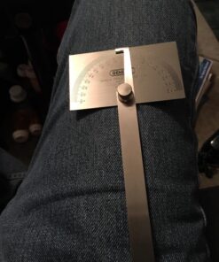 General Tools Angle Protractor #17 Stainless Steel Square Head - Measuring Tool for Carpenters & Woodworking Hobbyists Angle Finder 17 811Hrp76uNL