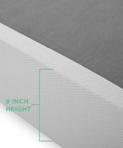 ZINUS No Assembly Metal Box Spring, 9 Inch White Mattress Foundation, Sturdy Metal Structure, Split Queen 30 811Ib1DZEDS