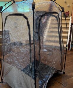 Sports Tent, MioTsukus Instant Weather Proof Pod, Pop Up Bubble Clear View Tent, All Weather Shelter with Extra Top Cover for Soccer, Football, and Other Outdoor Events- 1~4 People 40"l X 46"w X 65"h (1~2 Person) 71 811J3WBwQDL