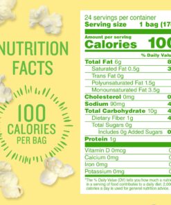 Angie's BOOMCHICKAPOP Sea Salt Popcorn, 0.6 oz. (Pack of 24) Sea-Salt 13 811Kvtg7JlL