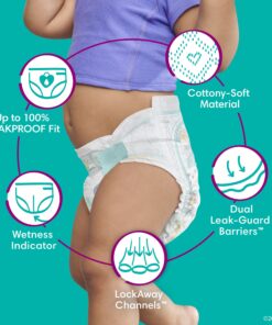 Pampers Cruisers Diapers - Size 5, 128 Count, Disposable Active Baby Diapers with Custom Stretch 17 811L1EXpjZL