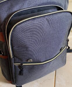 Modoker Vintage Laptop Backpack for Women Men,Travel Backpacks with USB Charging Port Fashion Backpack Fits 15.6Inch Notebook, Grey 36 811NOs6FuIL