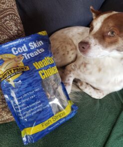 Savory Prime Cod Skin Fish Strips, 16-Ounce, No Artificial Color, All Breed Sizes (62016) 33 811PUBwGjDL