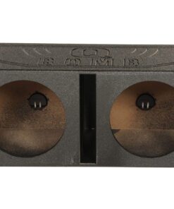 QPower QBOMB12V Dual 12 Inch Subwoofer Box with Bedliner Spray for Speakers, High-Performance Vented Subwoofer, Durable Sub Box, Black 31 811PgfmDupL