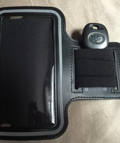 TRIBE Water Resistant Cell Phone Armband Case Running Holder for iPhone Pro Max Plus Mini SE (13/12/11/X/XS/XR/8/7/6/5) Galaxy S Ultra Plus Edge Note (21/20/10/9/8/7/6/5) Adjustable Strap & Key Pocket Black S: iPhone Mini/8/7/6/5/4/3/SE/Galaxy Mini 53 811Quwo 4L