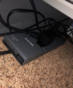 Belkin Surge Protector Power Strip - 8 AC Multiple Plug Outlet & 12 ft Heavy Duty Extension Cord - Outlet Extender - Flat Plug Power Strip - Great for Home, Office & Computer Charging - 3,550 Joules 12 feet 8-Outlet 34 811S1ShbL