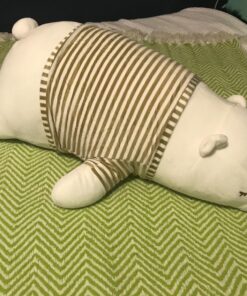 Niuniu Daddy Polar Bear Stuffed Animals 28 Inch Jumbo Large Plush Toy for Kids/Toddlers Kawaii Plushies for Girls/Boys Cute Cuddle Body Pillow for Sleeping Gift for Christmas Birthday 62 811S417yYwL
