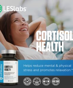 LES Labs Cortisol Health – Stress Relief, Balanced Cortisol Response, Relaxation & Deep Sleep – Phosphatidylserine, Magnesium, Magnolia Bark, Rhodiola Rosea & Ashwagandha – Non-GMO – 60 Capsules 21 811SPQK2QeL 1