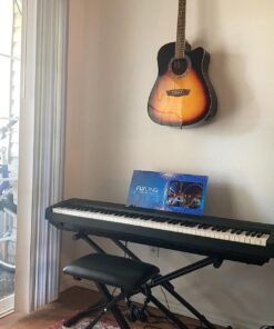 String Swing CC01K-BW Guitar Hanger and Guitar Wall Mount Bracket Holder for Acoustic and Electric Guitars Black Walnut 43 811UFsXcOqL