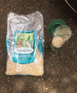 12 Inches Tube Bird Feeders for Outdoors Hanging, 4 Feeding Ports, Hard Plastic Bird Feeder Outdoor Weatherproof and 4 Inch Steel Hanger, Wild Bird Feeders, Finch Feeder, Bird Feeders Outside Hanging 1 4 Ports 50 811VB3WYkdL