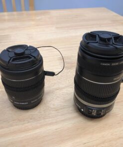 58mm Lens Cap Bundle - 4 Snap-on Lens Caps for DSLR Cameras - 4 Lens Cap Keepers - Microfiber Cleaning Cloth Included - Compatible Nikon, Canon, Sony Cameras (58mm) 58mm 48 811VJQBIRmL