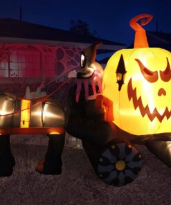 11.5 Foot Long Inflatable Grim Reaper Driving Pumpkin Carriage 20 811W1jjeceL
