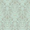 NuWallpaper NU2079 Nomad Damask Peel & Stick Wallpaper, Blue Turquoise 13 811W6GIfHOL 4