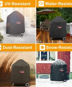 Kingkong 7149 Premium Grill Cover for Weber Charcoal Grills, 22.5-Inch (Compared to the 7149 Grill Cover) Including Grill Brush and Tongs. Charcoal Grills - 22.5'' 27 811WL3eYcoL