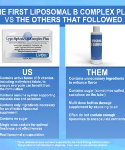 Lypo–Spheric B Complex Plus – 30 Packets – 195 mg B Vitamins, Minerals & Cinnamon Per Packet – Liposome Encapsulated for Improved Absorption – 100% Non–GMO 11 811XEegxsnL