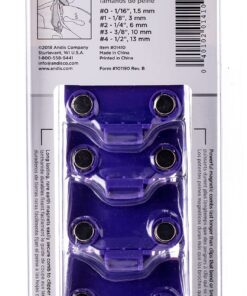 Alternative view of Andis 01410 Professional Master Clipper Guards - Dual Magnet Comb Set – Small, fits for MBA, MC-2, ML, PM- & PM-4, Waterproof – Purple, Set of 5 5-Comb Set