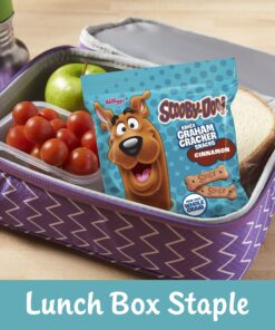 Kellogg's SCOOBY-DOO! Baked Graham Cracker Snacks, Lunch Snacks, Snack Crackers, Cinnamon (40 Pouches) 16 811apctphmL