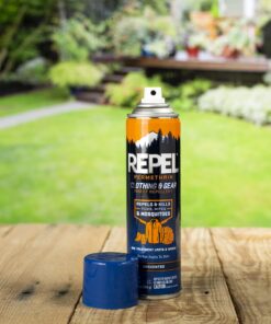 Repel Permethrin Clothing & Gear Insect Repellent, Use on Outdoor Gear, Tents and Sleeping Bags, Repels Mosquitoes, Ticks, Mites, (Aerosol Spray) 6.5 fl Ounce 1 Pack 17 811b40g7wVL