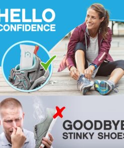 NonScents Shoe Deodorizer 1-Pack (2 Count) - Odor Eliminator, Air Freshener, Smell Absorber, Scent Remover for Shoes, Gym Bags, Soccer Cleats, Closets, Pet Area, Reusable - Shoe Deodorant 2 Count (Pack of 1) 21 811bP7DFAYL