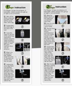 Owfeel 2000ml Man Protable Wearable Urine Bag Urinal System with Collection Urine Bag (2000ml Man Urine Bag) male 13 811c3QBxSlL