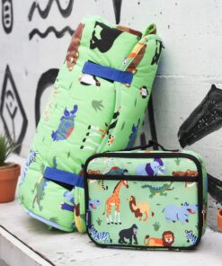 Alternative view of Wildkin Original Nap Mat with Reusable Pillow for Boys & Girls, Perfect for Elementary Daycare Sleepovers, Features Hook & Loop Fastener, Cotton Blend Materials Nap Mat for Kids (Wild Animals) Wild Animals