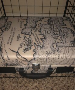 Victrola Vintage 3-Speed Bluetooth Portable Suitcase Record Player with Built-in Speakers | Upgraded Turntable Audio Sound|Retro Map, Model Number: VSC-550BT-P4 Retro Map 34 811gYKktL4L