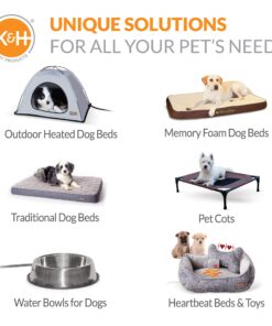 K&H Pet Products Self-Warming Crate Pad, Warming Dog Crate Bed, Machine Washable Dog Crate Mat, Gray X-Small 14 X 22 Inches 22.0"L x 14.0"W x 1.0"Th 29 811giIKXLvL 1
