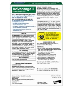 Advantage II XL Dog Vet-Recommended Flea Treatment & Prevention | Dogs Over 55 lbs. | 6-Month Supply 6-Pack 16 811h9AYsTQL