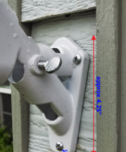 Valley Forge, American Flag, Aluminum Bracket White Powder Coated, 2-Position Pole Holder 1 inches 34 811jgqQaRvL