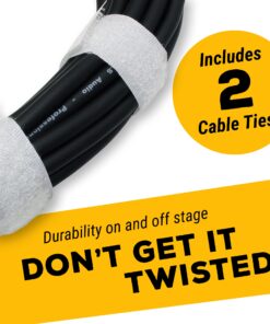 GLS Audio 25 foot Mic Cable Patch Cords - XLR Male to XLR Female Black Microphone Cables - 25' Balanced Mic Snake Cord - Single 25 feet 1 18 811kWlA8wLL