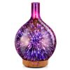 Porseme Rose Gold Essential Oil Diffuser 3D Glass Aromatherapy Ultrasonic Humidifier, Waterless Auto-Off, Timer Setting, BPA Free, Air Refresh for Home Hotel Yoga Leisure SPA Gift 100ml A2-100ml Rose Gold Aladdin