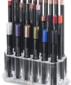 Alternative view of byAlegory Acrylic Eye Liner / Lip Liner Organizer & Beauty Makeup Holder | 26 Space Makeup Pencil Organization Container Storage - Clear