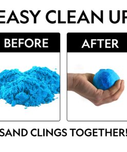 NATIONAL GEOGRAPHIC Play Sand - 6 Lbs. of Sand with Castle Molds (Blue) - A Fun Sensory Activity Blue 6 Pound 18 811mTzxQh1L