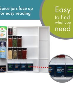 Dial Industries Expand-A-Drawer Spice Tray, White 19 811qK7iFATL