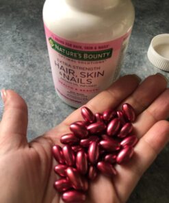 Nature's Bounty Optimal Solutions Hair Skin & Nails Extra Strength Softgels, 150 Count (Pack of 1) Package may vary 33 811sFusFVL