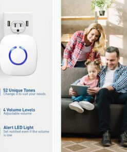 STARPOINT Extra Add-On Plugin Receiver for the STARPOINT Expandable Wireless Multi-Unit Long Range Doorbell Chime Alert System, Model LR, White 1 Add-On Starpoint Receiver 9 811sVQB2ScL