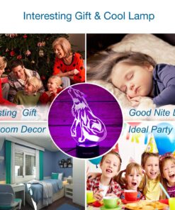 WANTASTE Wolf 3D Lamp Gifts for Boys Girls Room, Night Light Toys Bedside Decor Gifts for Kids Baby, 7 Colors Changing Nightlight with Smart Control 15 811seBIjWL