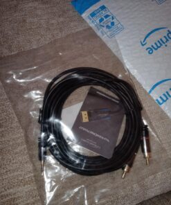 KabelDirekt – RCA to Jack 3.5 Adapter Cable – 15 ft – Versatile Plug-and-Play Audio Cable (Aux/3.5mm to 2X RCA for Connection to Smartphone, Tablet, Home Theater, soundbar, TV, Notebook, MP3) 15 feet 27 811tvEtG mL