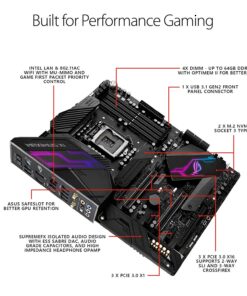 ASUS ROG Maximus XI Hero (Wi-Fi) Z390 Gaming Motherboard LGA1151 (Intel 8th 9th Gen) ATX DDR4 DP HDMI M.2 USB 3.1 Gen2 802.11AC Wi-Fi 21 811u3TgWeXL