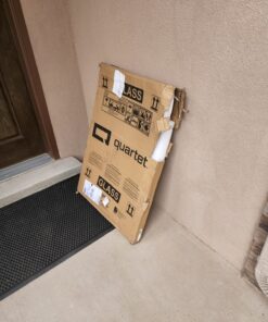 Quartet Magnetic Glass Dry Erase White Board, 3' x 2' Whiteboard, Infinity Frameless Mounting, White Surface (G3624W) 3' x 2' 33 811uKDc7yQL