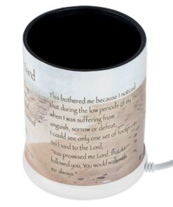 Elanze Designs Footprints in The Sand Ceramic Stoneware Electric Large Jar Candle Warmer 9 811veBmzguL