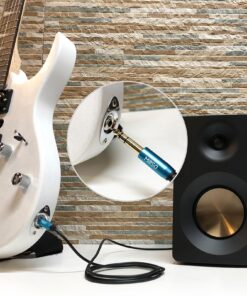 MillSO 1/4 to 3.5mm Headphone Adapter TRS 6.35mm 1/4 Male to 3.5mm 1/8 Female Stereo Jack Audio Adapter for Amplifiers, Guitar, Keyboard Piano, Home Theater, Mixing Console, Headphones - 12inch/30CM 1 FT / 0.3 M Blue 23 811vzH06ZFL