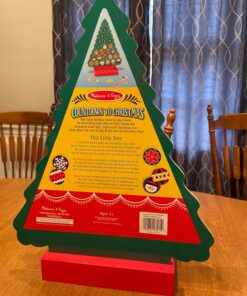 Melissa & Doug Countdown to Christmas Wooden Advent Calendar - Magnetic Tree, 25 Magnets , Orange Santa 69 811wed2Xf3L 1