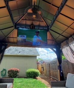 PERLESMITH Ceiling TV Mount for 26-65 inch Flat Screen Displays, Hanging Adjustable Ceiling TV Bracket Fits Most LCD LED OLED 4K TVs, Pole Ceiling Mount Holds up to 110lbs, Max VESA 400x400mm, PSCM2 33 811y6HzzOML