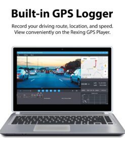 Rexing V1P Pro Dual 1080p Full HD Front and Rear 170° Wide Angle Wi-Fi Car Dash Cam with Built-in GPS Logger, Supercapacitor, 2.4" LCD Screen, G-Sensor, Loop Recording, Mobile App, Parking Monitor 13 811yGrbNQML