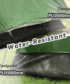 Forceatt Camping Tent 2/3/4 Person, Professional Waterproof & Windproof Lightweight Backpacking Tent Suitable for Outdoor,Hiking,Camping, Mountaineering and Travel 2 people-Dark green 24 811zBcFrheL