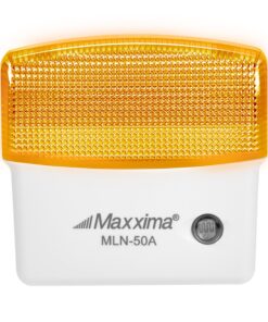 Maxxima LED Night Light with Dusk to Dawn Sensor - Featuring 25 Lumens, Plug In, Ideal for Bedrooms, Bathrooms, Basements, Hallways, and Senior Living, Amber Light - 2 Pack Amber - 2 Pack 15 811zc e30AL
