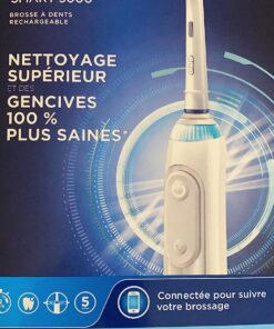 Oral-B Pro 5000 Smartseries Power Rechargeable Electric Toothbrush with Bluetooth Connectivity, White Edition 1 Count (Pack of 1) 48 812 Vk5UpL